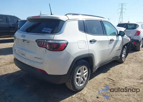 2019 Jeep Compass Sport Fwd из США, поврежденный, VIN 3C4NJCAB4KT820012